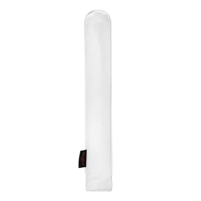 Golf Alignment Stick Cover Premium Leather Perfect for Alignment Sticks Classic USA Design Holder Golf Club Protector Holds 2 Sticks (White-Luck Clover)