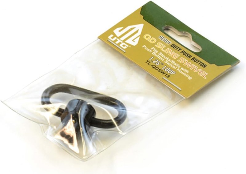 UTG Heavy Duty QD Sling Swivel - 1.38-Inch Loop for Enhanced Stability