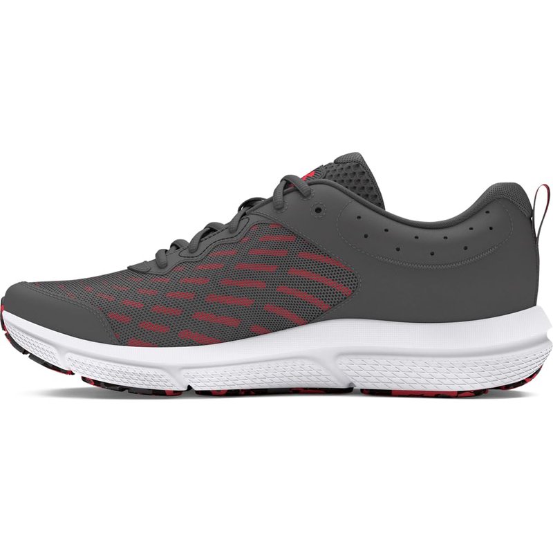 Under Armour Men's Charged Assert 10, (109) Castlerock/Castlerock/Racer Red, 12.5, US