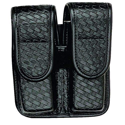 Bianchi 22084: Double Mag Pouch Plain Blk-Sz 4 Chrome