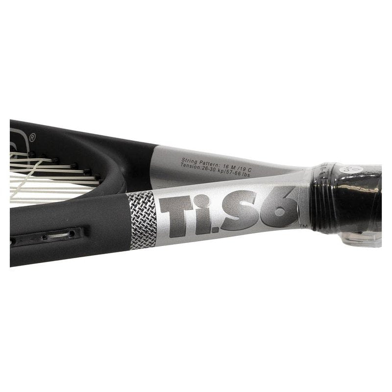 HEAD Ti S6 Tennis Racket - Pre-Strung Head Heavy Balance 27.75 Inch Adult Racquet - 4 1/4 in Grip
