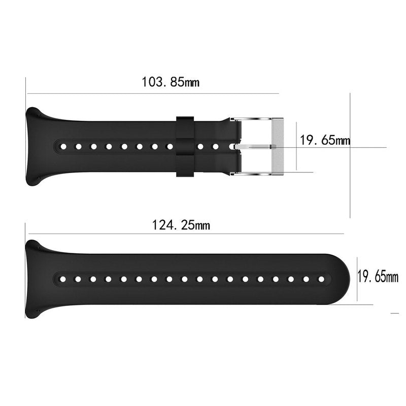 AWADUO For Garmin Swim Watch Silicone Replacement Band, Replacement Silicone Wrist Band Strap For Garmin Swim Watch GPS Smartwatch, Soft And Durable(Silicone Black)