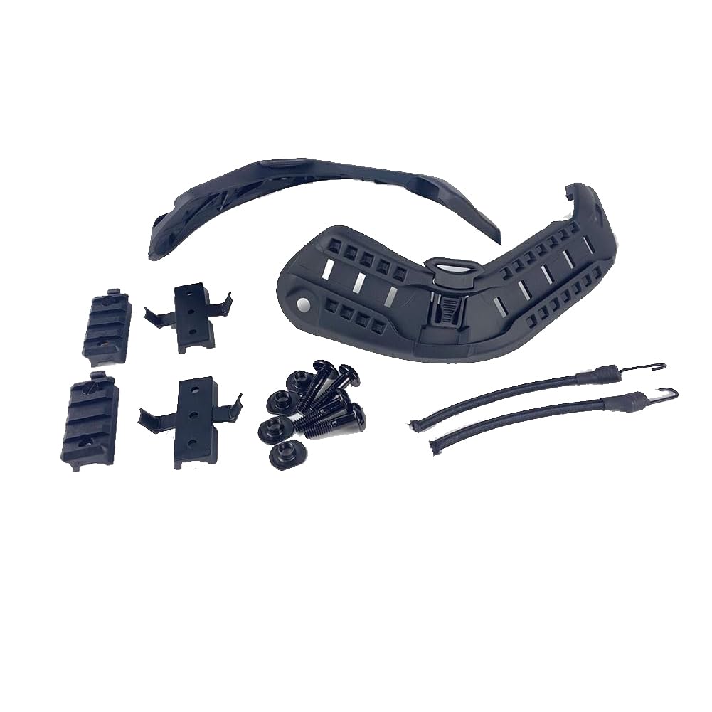 Airsoft Paintball Military Side Rail Set Guide Accessories for MICH PASGT Helmet Multi Color (Black)