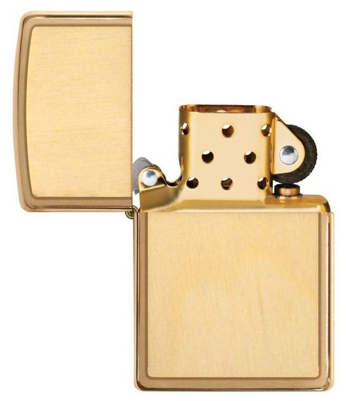 Zippo WOODCHUCK USA Birch Brushed Brass Pocket Lighter, Multi (49082), One Size