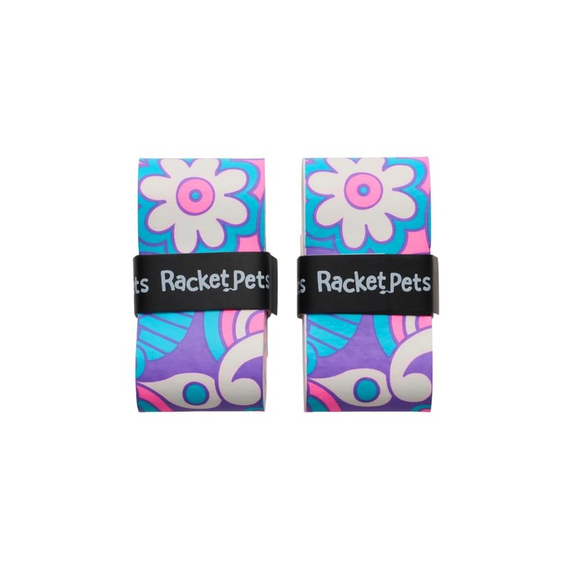 Racket Pets Kids Tennis Racket Dampener & Matching Overgrip Tape, Performance Shock Absorbing Dampener for Tennis Racket & Fun Animal Print Tennis Wrap Grip Tape (Unicorn)