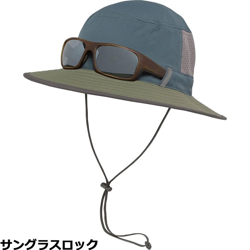 Sunday Afternoons Brushline Bucket Hat, Cream/Juniper, S/M
