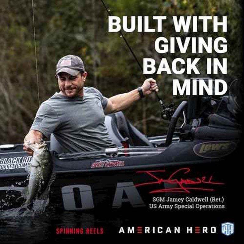 American Hero Camo 200 Spinning Reel Clam