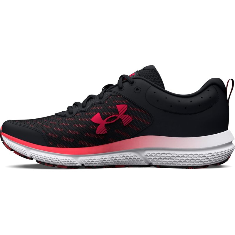Under Armour Men's Charged Assert 10, (006) Black/Black/Red, 9, US