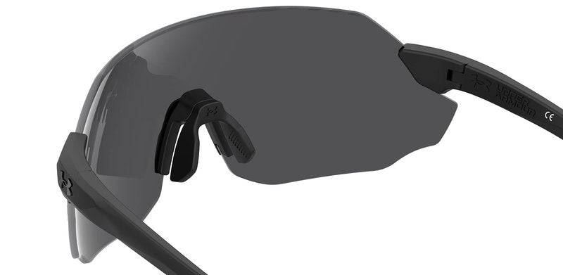 Under Armour UA Halftime Shield Sunglasses, Matte Black Frame w/ Gray Lenses