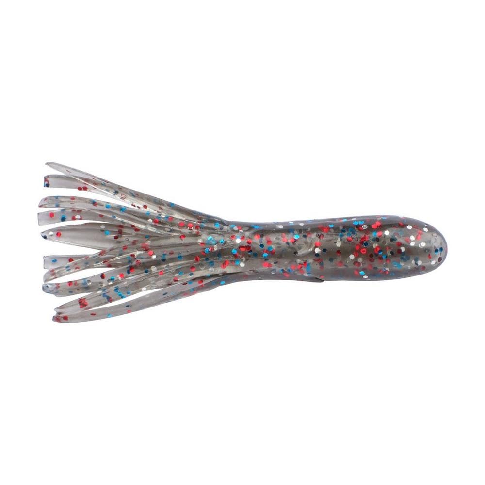 Berkley PowerBait Atomic Tubes Fishing Bait, Smoke Rainbow Sparkle, 1.5in, Irresistible Scent and Flavor, Cut Tentacles for Subtle Action, Perfect for Trout, Crappie and Panfish