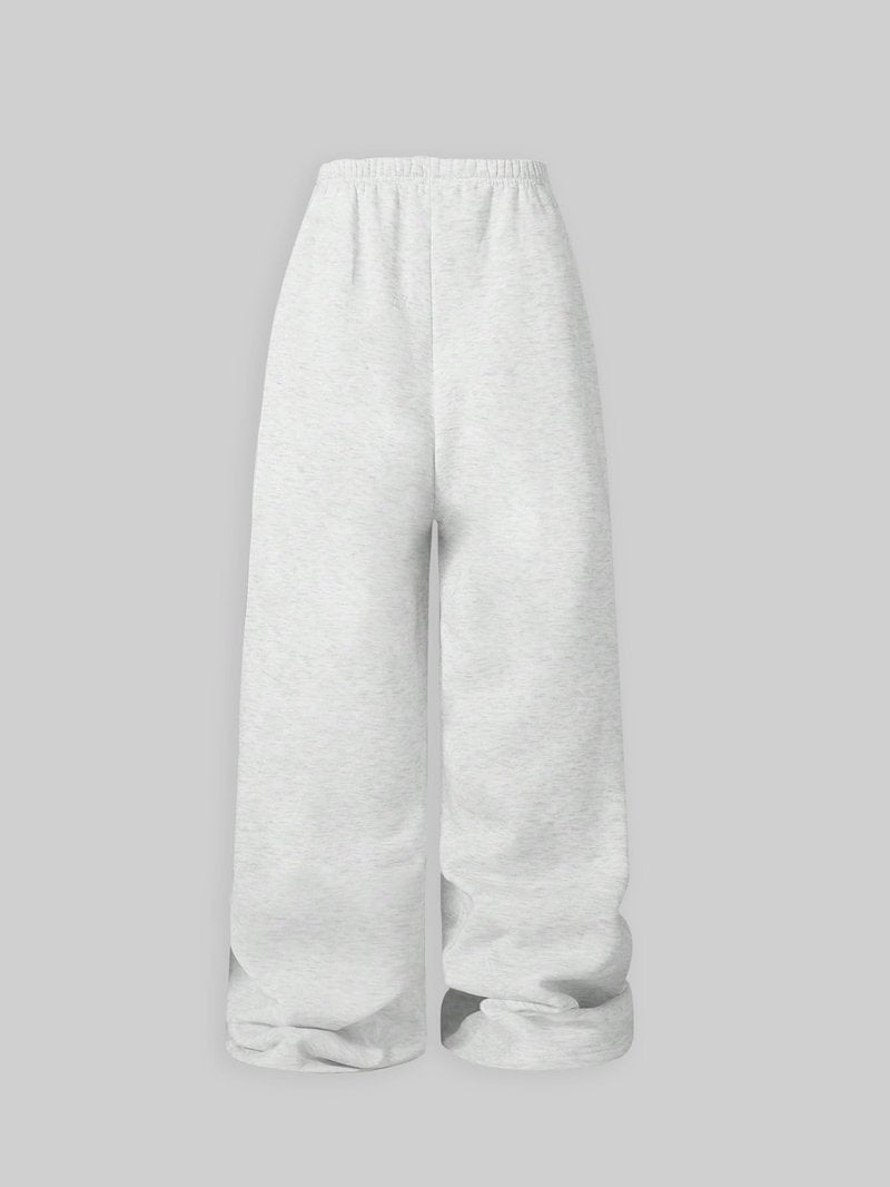 Ltvoo Girls 2 Pack Wide Straight Leg Track Pants Elastic Waist Casual Baggy Trousers Athletic Pants Loose Jogger Sweatpants for 8-12 Years (10 Years)