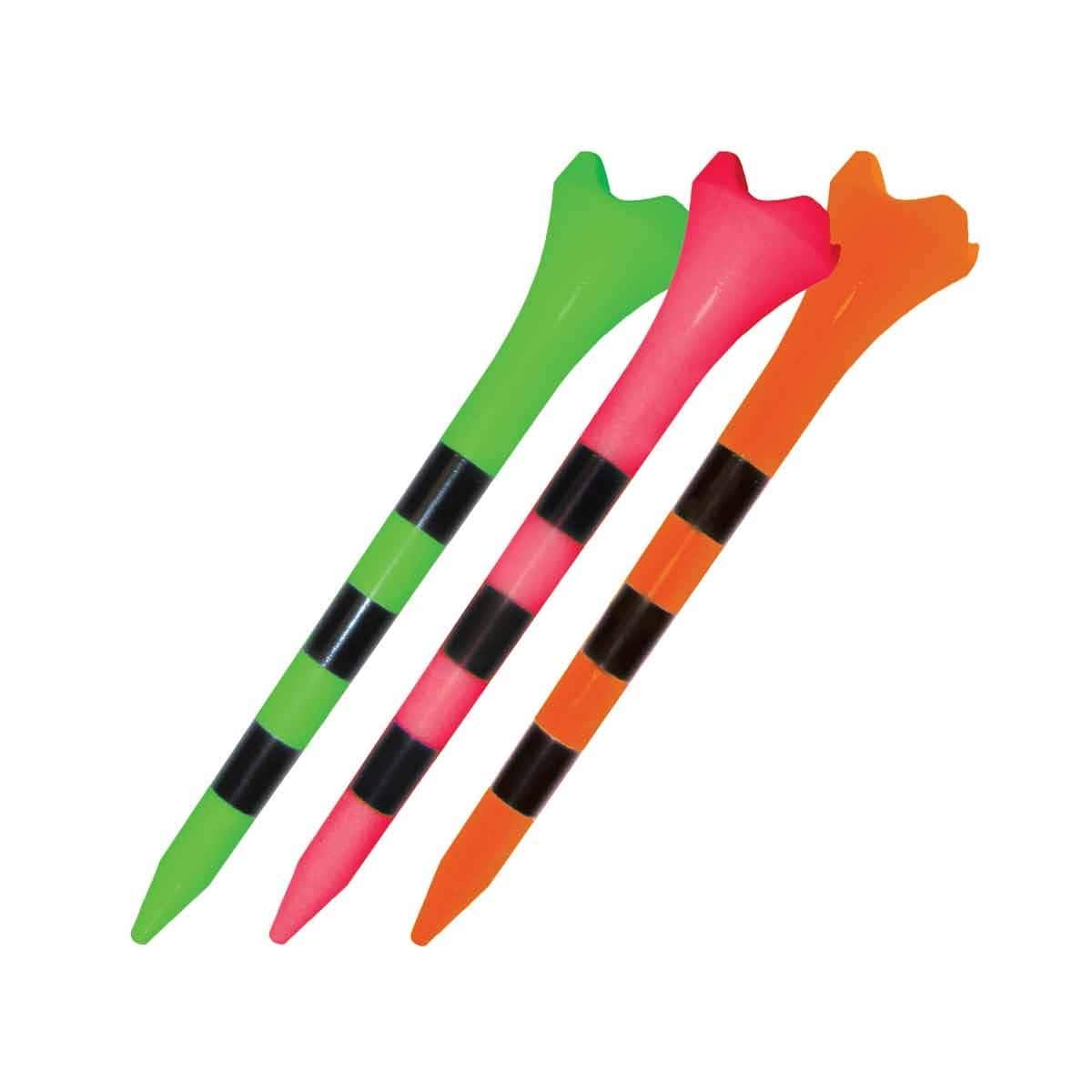 Pride Performance Professional Tee System Evolution 3-1/4 Inch Plastic Golf Tees (30 Citrus Mix 3 1/4" Tees)