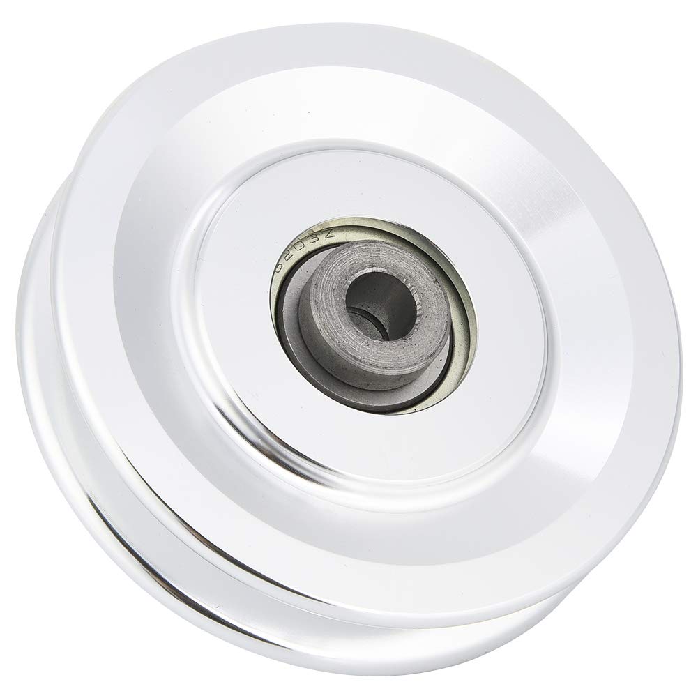 Alomejor Bearing Pulley Wheel,Universal Aluminium Alloy Fitness Equipment Two Sizes 90mm 115mm for Gym Home Workouts Strength Training Athletes