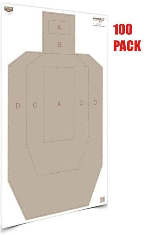Birchwood Casey Eze-Scorer IPSC Practice Target (Per 100), 23 x 35-Inch