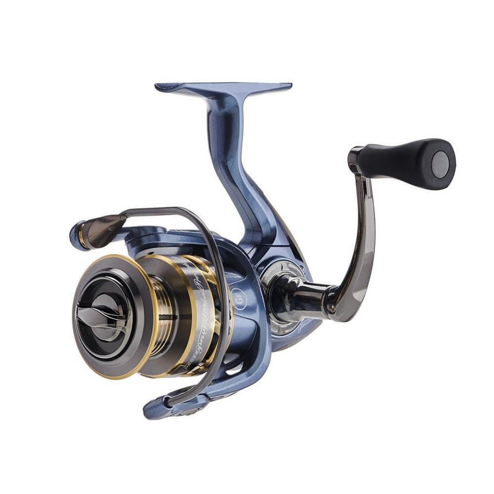 Pflueger President Spinning Reel, Size 25 Fishing Reel, Right/Left Handle Position, Graphite Body and Rotor, Corrosion-Resistant, Aluminum Spool, Front Drag System