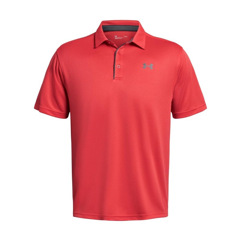 Under Armour Men's Tech Golf Polo, (814) Red Solstice / / Pitch Gray, Small