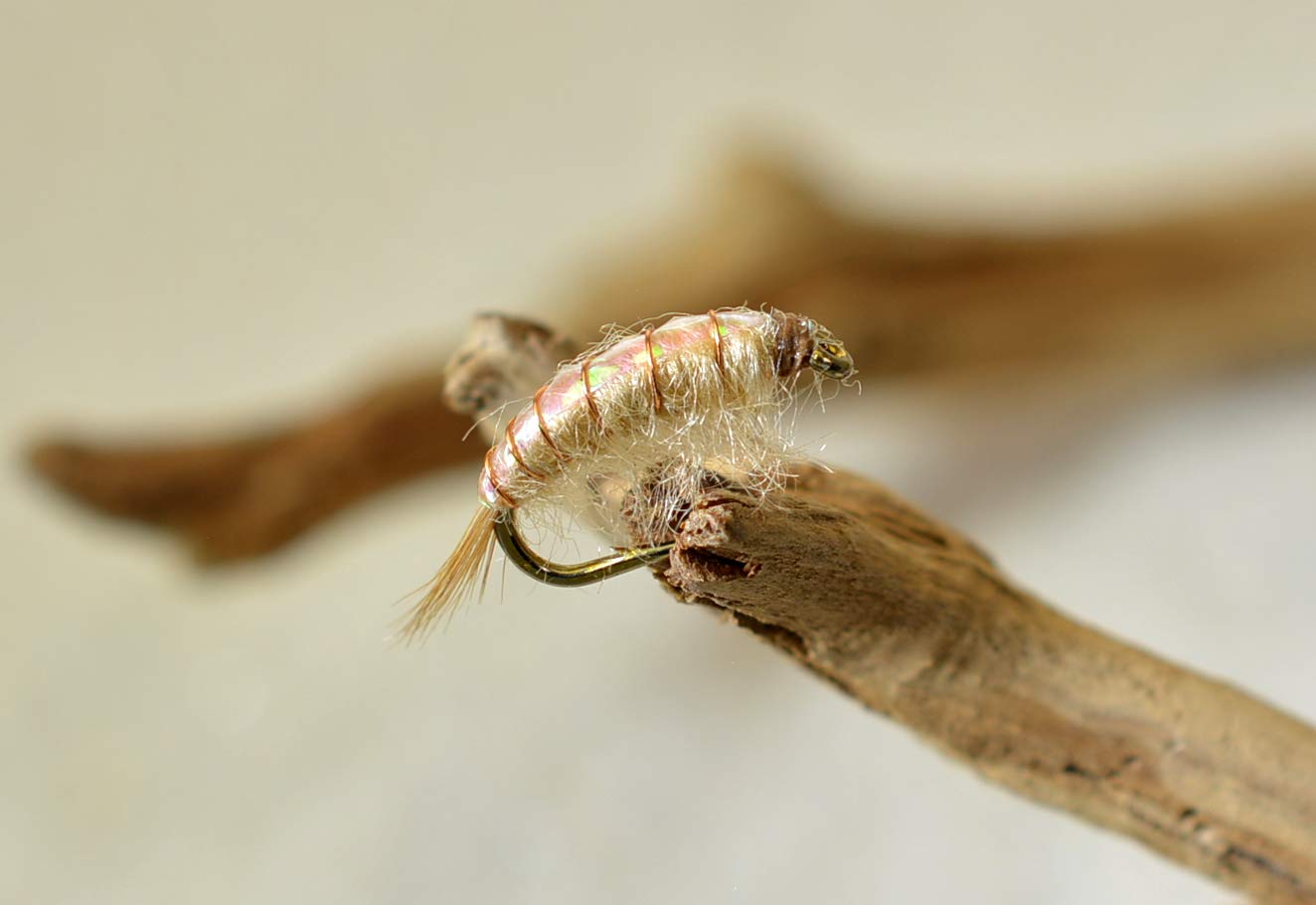 Scud Nymph Fishing Flies | Choose from Olive, Tan & Pink | Mustad Signature Fly Hooks | Perfect for Trout (1 Doz Tan Hook #14)