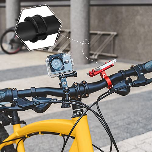 12 Pcs Bicycle Handlebar Shim Rubber Gasket 22.2/25.4 mm to 31.8 mm Bike Handlebar Shim Spacer Reliable Lightweight Non Slip Handle Grip Adapter Stem Reducer