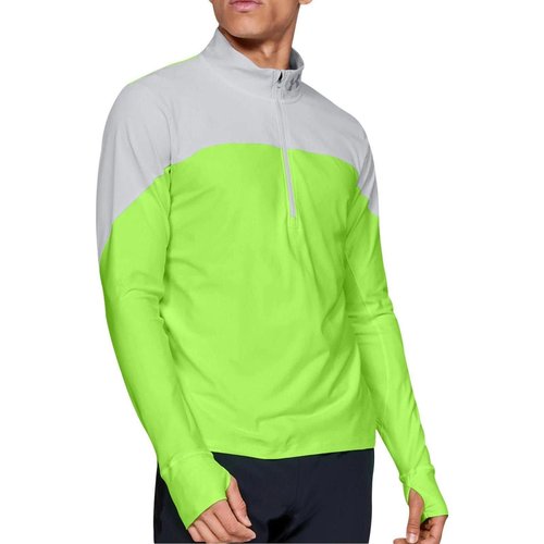 Under Armour Qualifier ½ Zip, Lime Light (884)/Reflective, 3X-Large