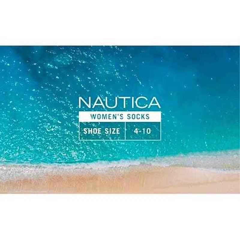 Nautica Womens No Show Socks - 12 Pack Cushioned Moisture Wicking Low Cut Womens Ankle Sock - Breathable Athletic Women Socks