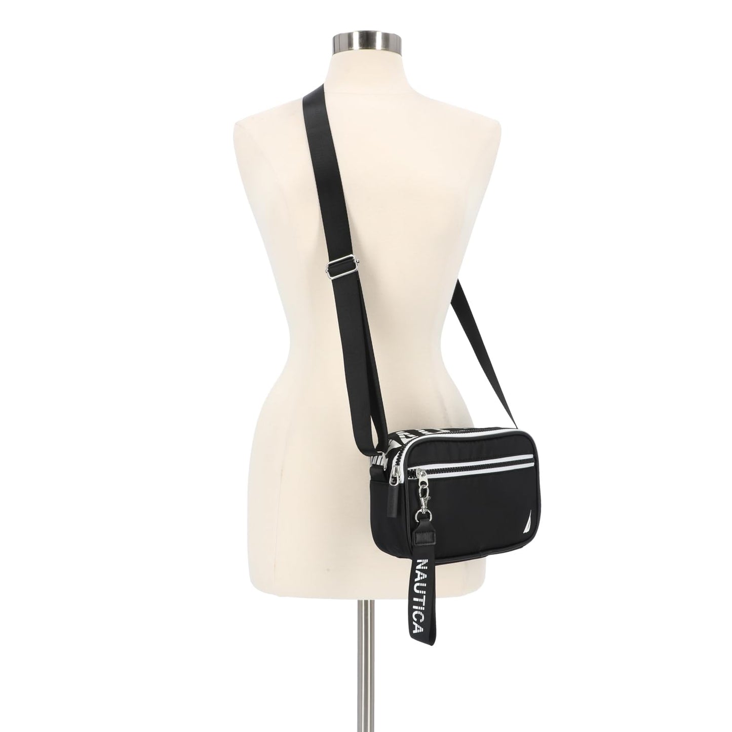 Nautica Women's High Seas Camera Crossbody, Black, One Size