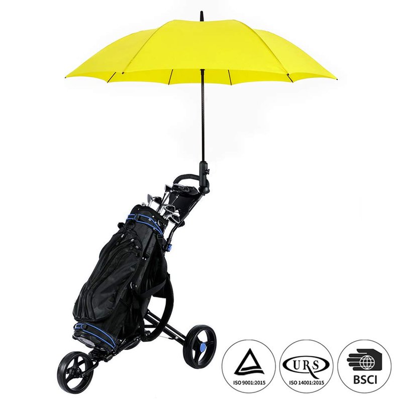 RUMBRELLA Golf Umbrella Windproof UV Umbrellas Large UPF 50+ Auto Open 55IN, Bright Yellow