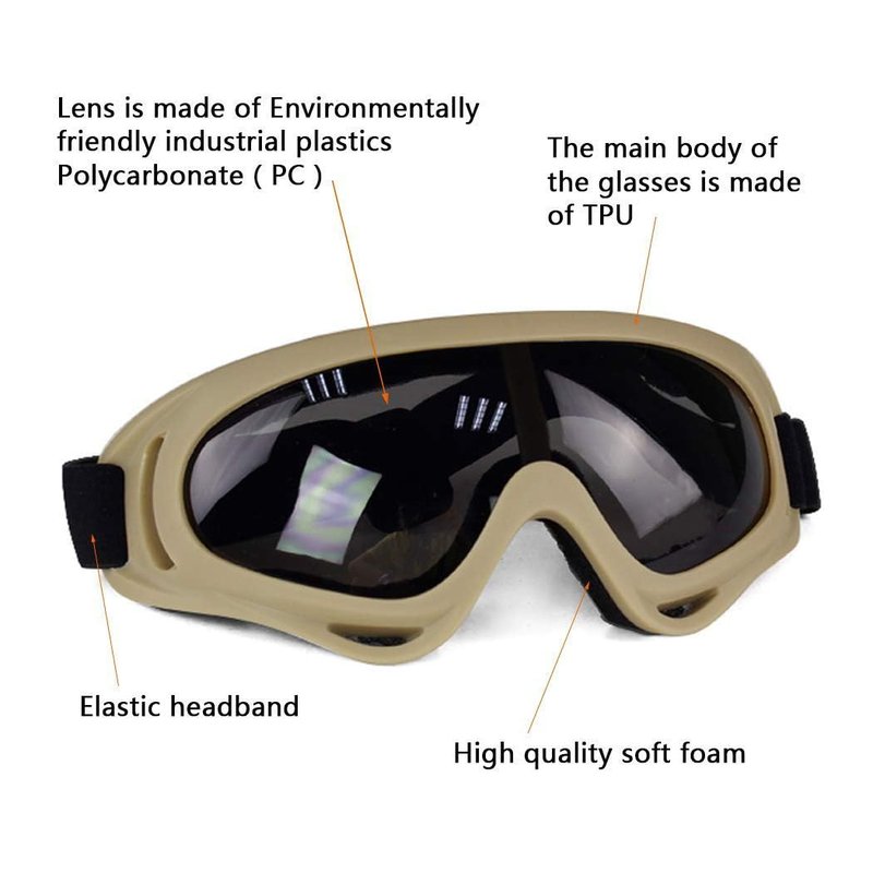 Yzpacc Airsoft Mask with Goggles, Foldable Half Face Airsoft Mesh Mask with Ear Protection for Paintball Shooting Cosplay CS Game