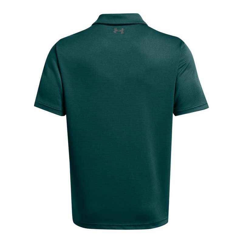 Under Armour Men's Tech Golf Polo, (449) Hydro Teal / / Pitch Gray, Small
