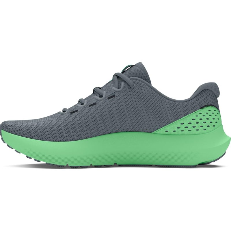 Under Armour Men's Charged Surge 4, (103) Gravel/Matrix Green/Vapor Green, 10.5, US