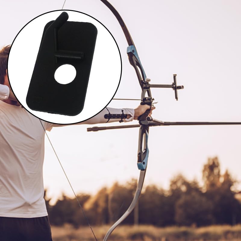 Right Hand Recurve Bow Arrow Rest - 8 Pcs Plastic Adhesive Accessory for Hunting & Target Shooting