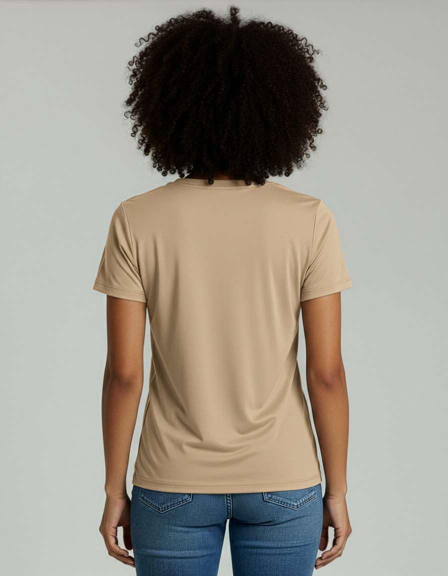 Real Essentials 4 Pack: Women's Classic-Fit Cotton Short-Sleeve V-Neck T-Shirt (Available in Plus Size)