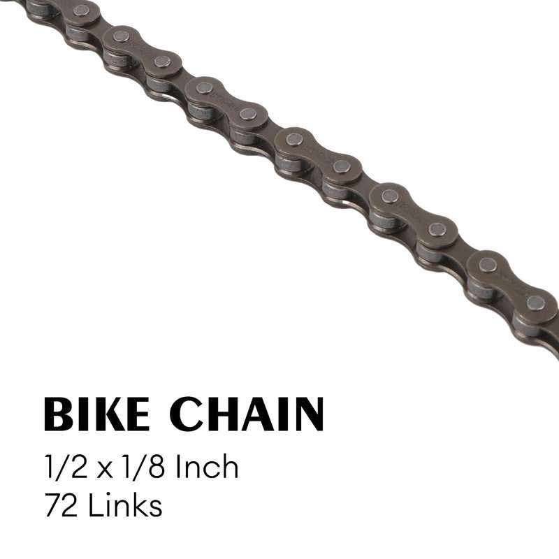 cubsala Single Speed BMX Chian 1/2" x 1/8" 72 Links for 20 Inch Freestyle Bike and Other Bicycle, Brown