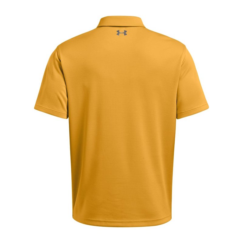 Under Armour Men's Tech Golf Polo, (711) Golden Yellow / / Pitch Gray, Small