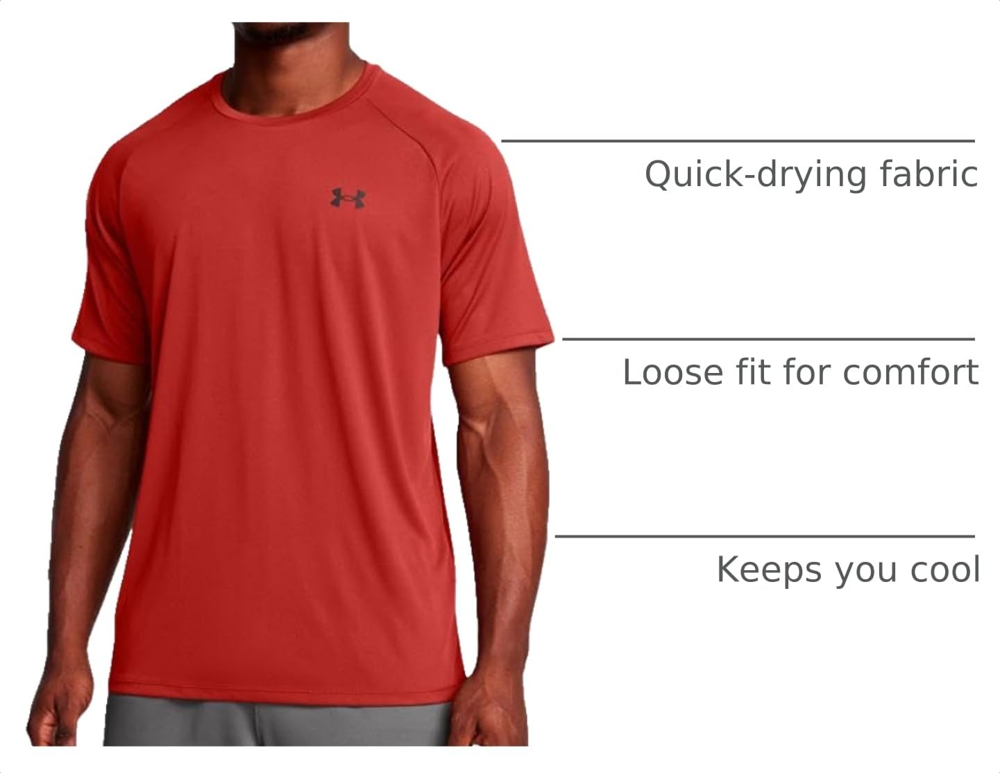 Under Armour Men's Tech 2.0 Short-Sleeve T-ShirtDISC, (840) Earthen Orange / / Black, XX-Large