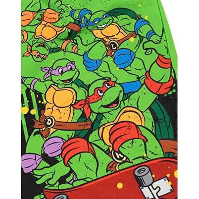 Teenage Mutant Ninja Turtles Boys Swim Shorts | Kids Graphic Swimming Pants | TMNT Drawstring Waistband Swimwear Trunks