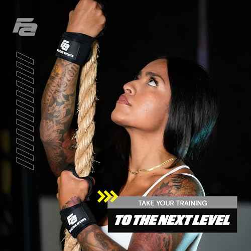 Fit Active Sports New Ventilated Weight Lifting Workout Gloves with Built-in Wrist Wraps for Men and Women - Great for Gym Fitness, Cross Training, Hand Support & Weightlifting.