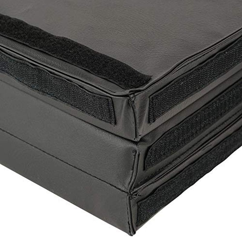 Sunny Health & Fitness Tri-Folding & Puzzle Exercise Mats ? Extra Thick, Durable, Non-Slip, Water-Resistant Cushioning for Home Gym, Yoga, MMA, Gymnastics, Cardio, and Core Workouts