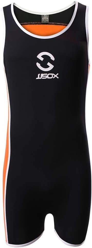 Men's Athletic Supporters Ice Silk Swim Bodysuit - Slim Fit Wrestling Singlet Jumpsuit