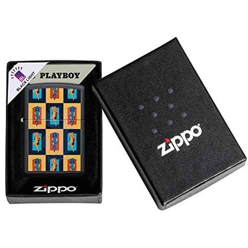 Zippo Playboy Black & White Rabbit Pocket Lighter