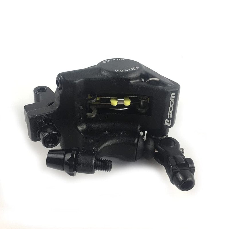 catazer MTB Road HB-100 MTB Road Line Pulling Hydraulic Disc Brake Calipers Front & Rear Mountain Bike Disc Brake E-Bike Disc Brake (1 Pcs Black Rear)