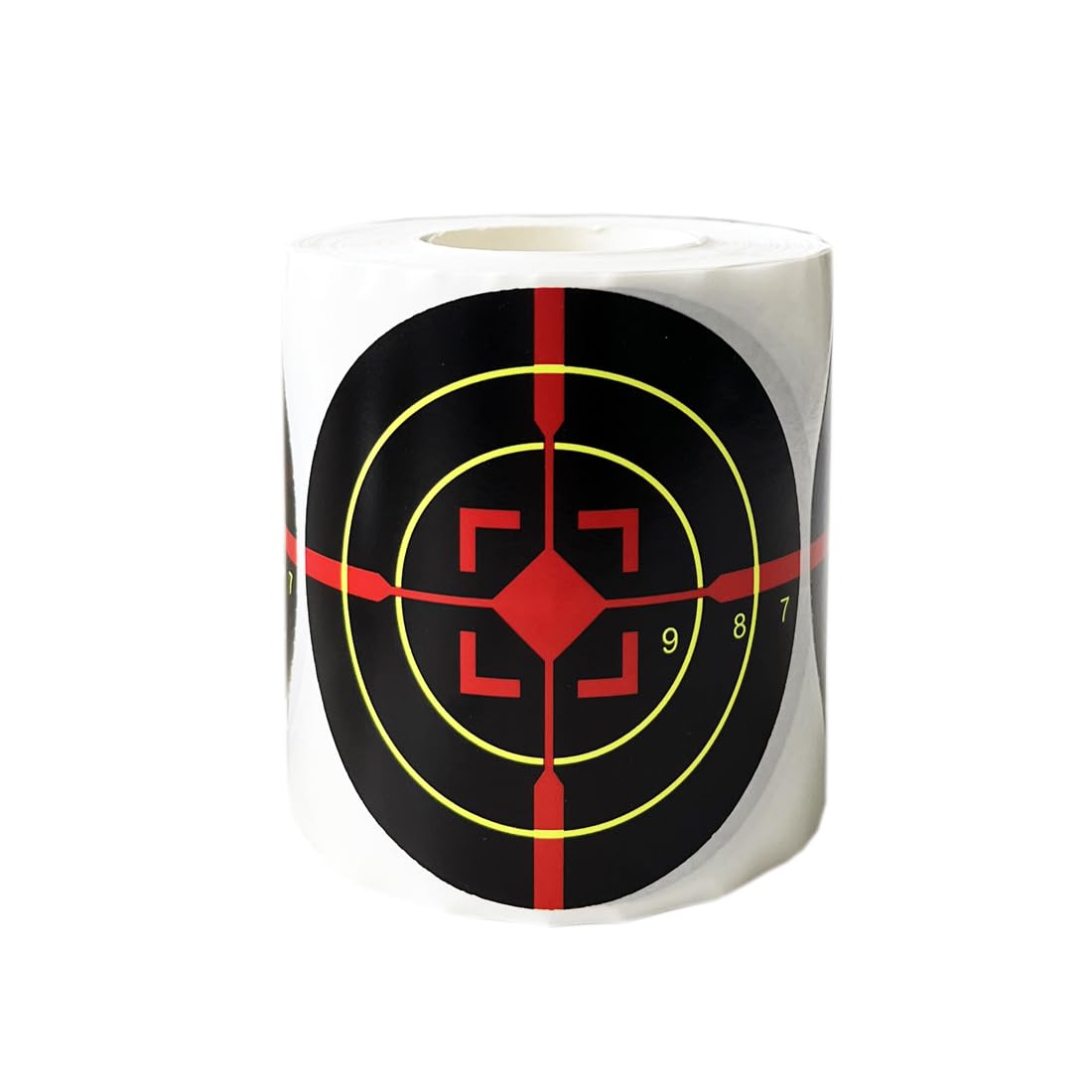 PISTEP Splatter Targets for Shooting 3 Inch Reactive Paper Target Stickers 250 Self Adhesive Target Roll for BB Gun, Pellet Gun, Airsoft, Rifle Indoor and Outdoor Shooting Range