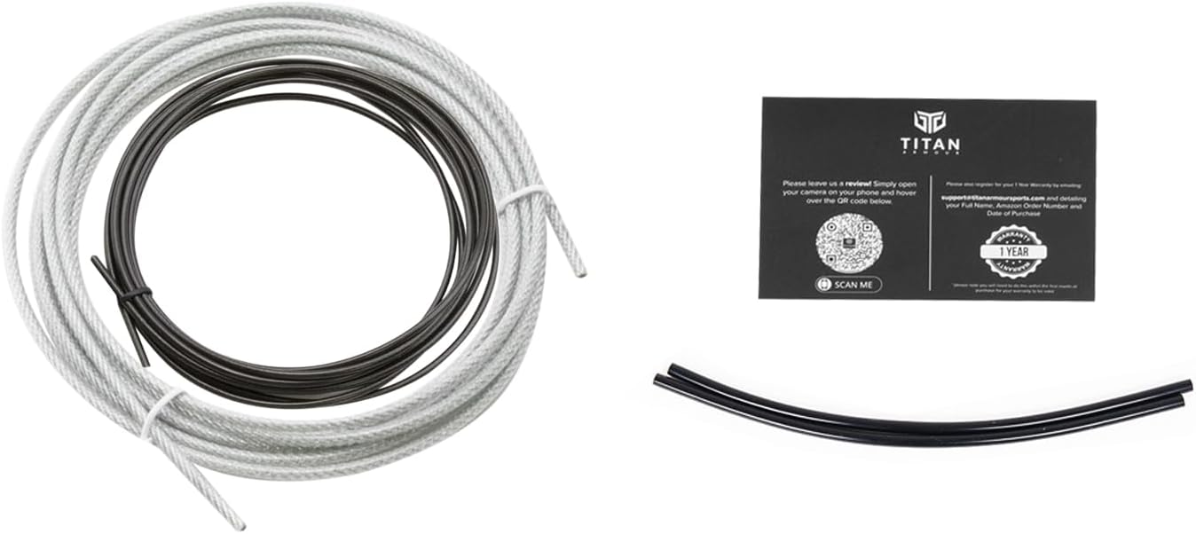 Premium Speed Rope Cables - Adult Jump Rope Set with Steel Ropes & Cable Protectors | Ideal for Fitness, Crossfit, Boxing, MMA