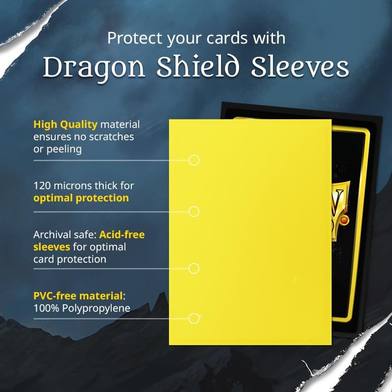 Dragon Shield Sleeves - Classic Blue Card Protectors | 100 Count