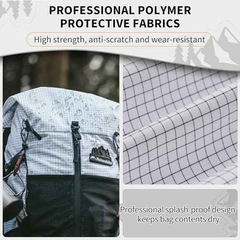 Naturehike Hiking Backpack, 30+5L Travel Backpack with Macromolecule Fabric, Hiking Daypack with AIR Backpack System for Women Men