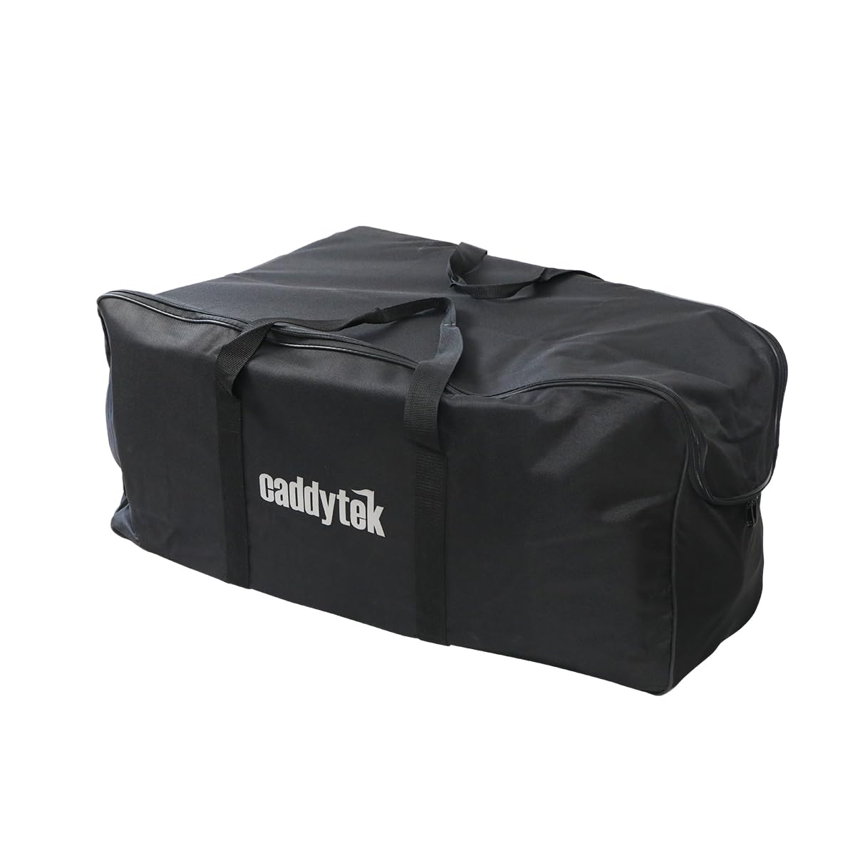 CaddyTek Golf Cart Carry Bag – Foldable Travel Case for Push Carts, Fits Most 3-Wheel & 4-Wheel Models, Durable Storage & Trunk Transport Bag, Black