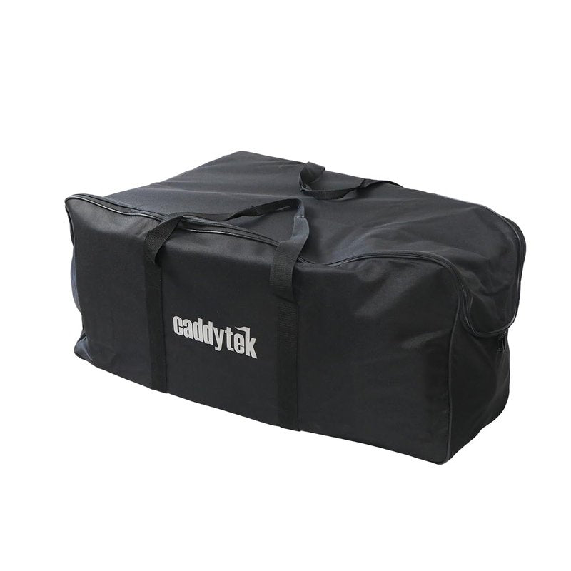 CaddyTek Golf Cart Carry Bag – Foldable Travel Case for Push Carts, Fits Most 3-Wheel & 4-Wheel Models, Durable Storage & Trunk Transport Bag, Black