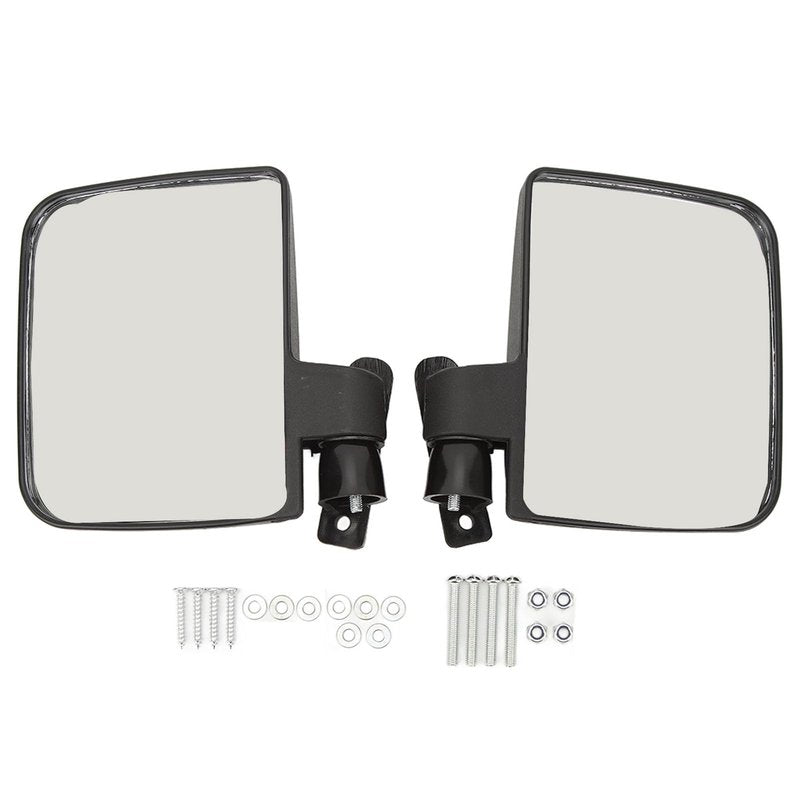 1 Pair Cart Side Mirrors, Cart Rearview Mirror with 4 Flat Screws, Cart Mirror for Car DS Precedent for TXT RXV for