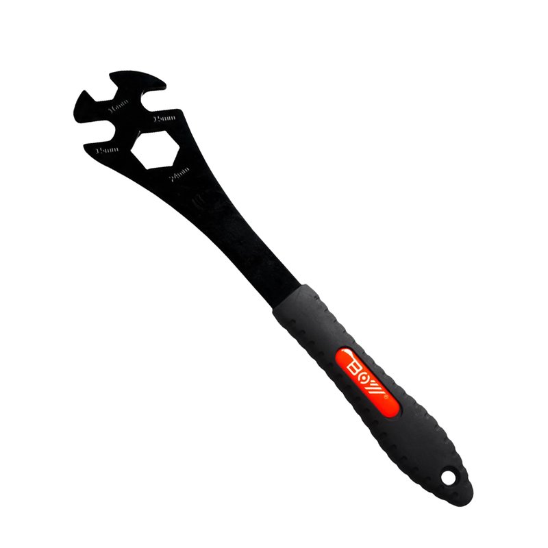 Chrisphil Bike Pedal Wrench, Heavy-Duty Steel Construction, Ergonomic Grip Handle Universal Fit for Road & Mountain Bikes (3in1 Bike Pedals Wrench)