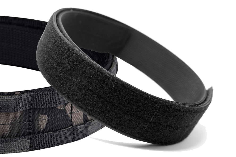 KRYDEX Quick Release Rigger MOLLE Belt 1.75 Inch Inner & Outer Tactical Heavy Duty Belt (MCBK, Large)