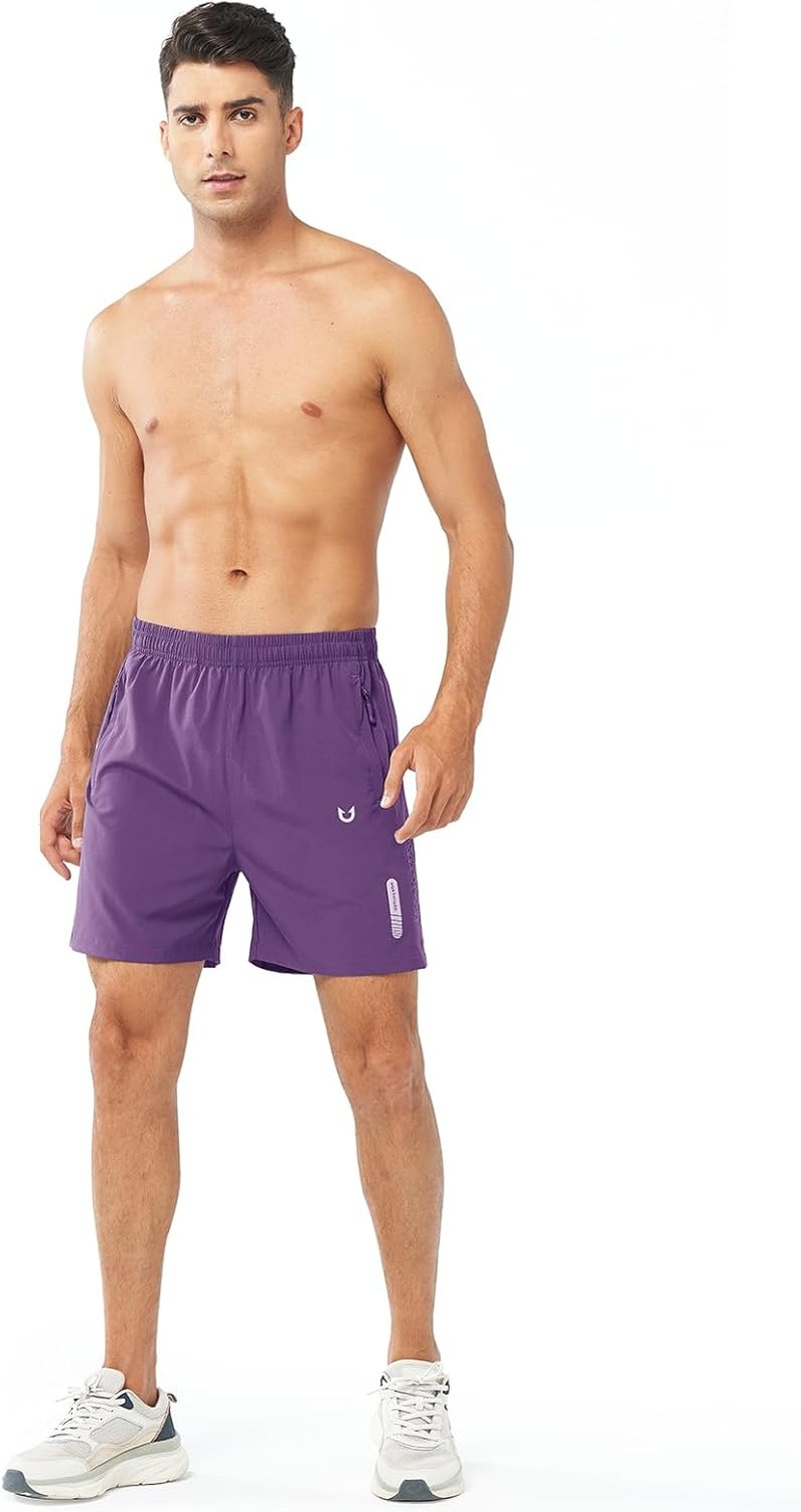 Men's Athletic Running Shorts - Quick Dry Lightweight Gym Workout Shorts | 5"/7"/9" Sizes for Basketball & Tennis